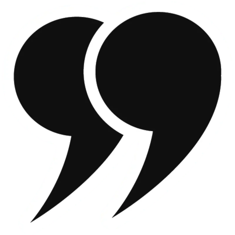 Decorative quotation mark