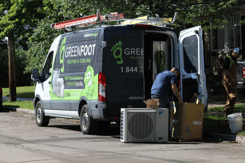 Greenfoot Energy Solutions service van
