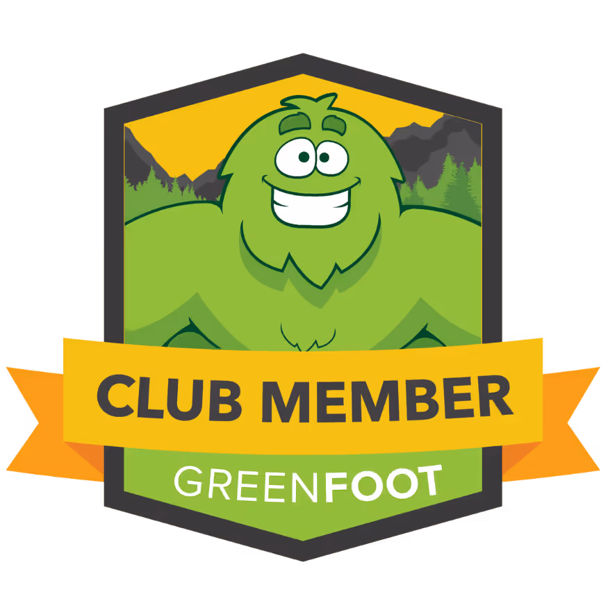 Greenfoot Club Member exclusive badge for YETI membership holders