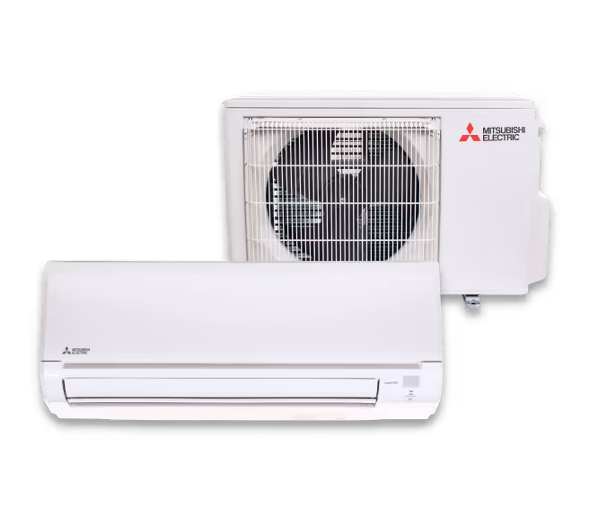 Mitsubishi Electric HM Series mini-split heat pump mounted on wall