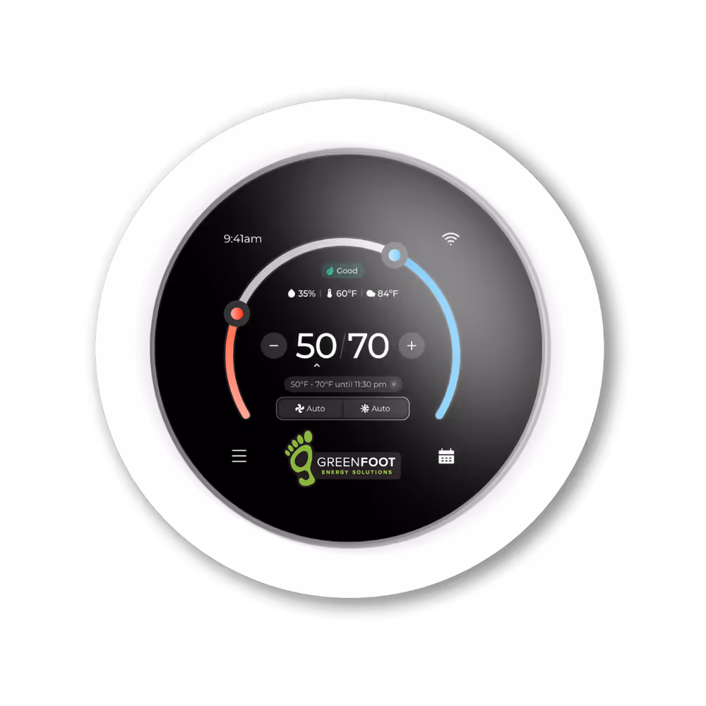 Peak Series Smart Thermostat on Wall